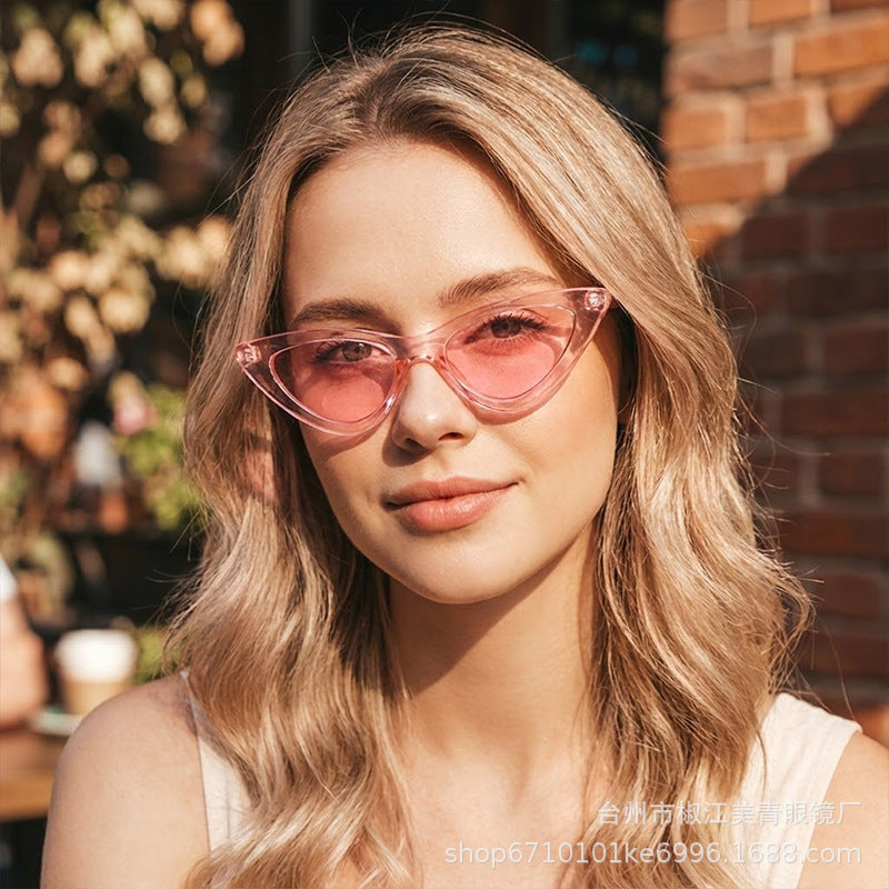 Damen Cat-Eye Sonnenbrille mit elegantem Schildpatt-Muster Karnz