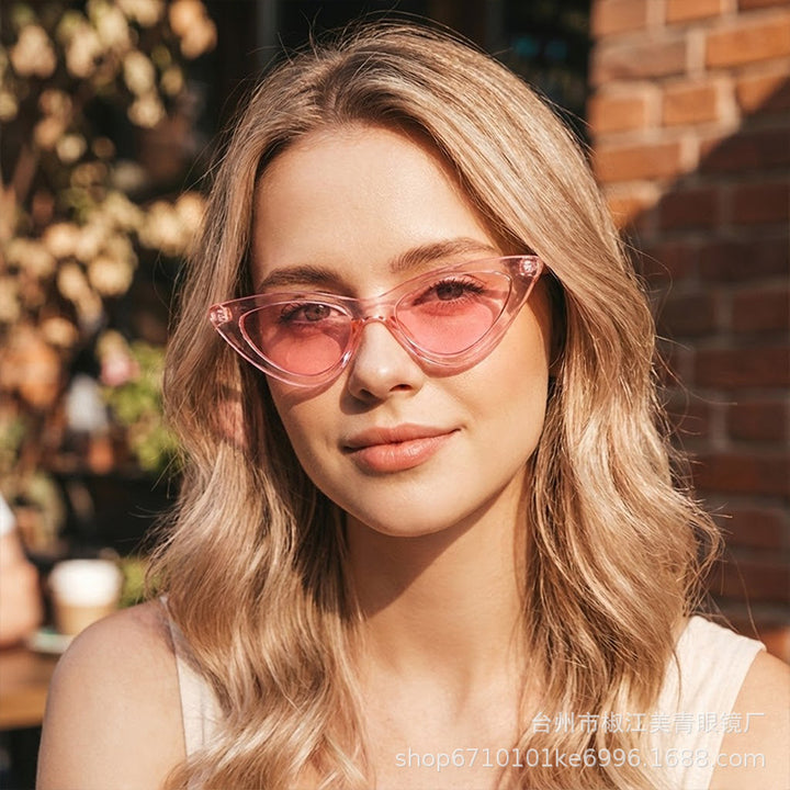 Damen Cat-Eye Sonnenbrille mit elegantem Schildpatt-Muster Karnz