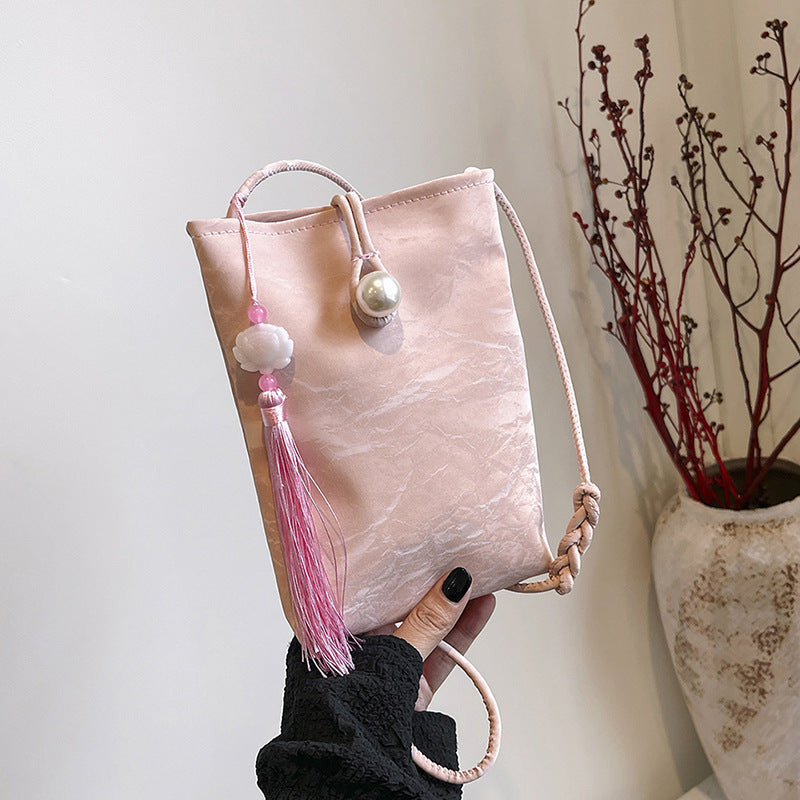 Elegante Texturierte Mini Crossbody Tasche Karnz
