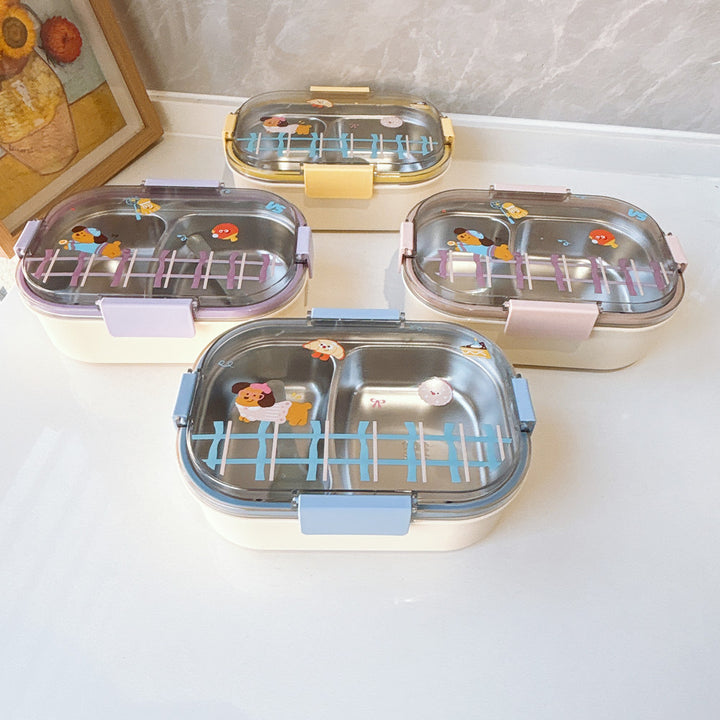 Spaß-Themen Doppelfach Lunchbox