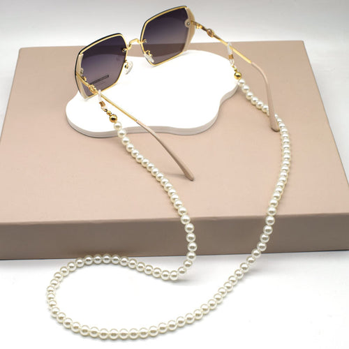 Elegante Perlenbesetzte Brillen Kette Karnz
