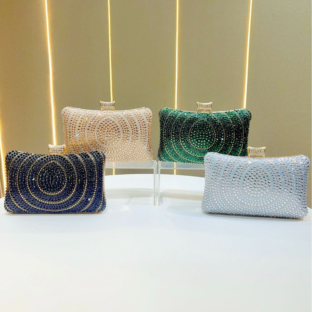 Glitzernde Strass Abend-Clutch