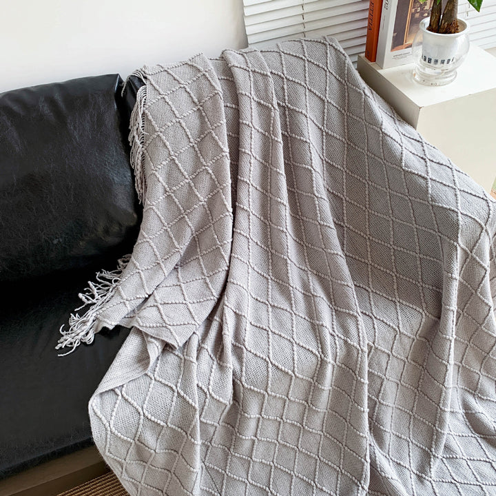 Gemütliche Strickdecke