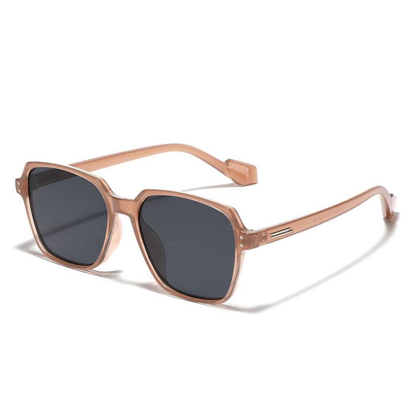 Damen quadratische Sonnenbrille mit modischem Kunststoffrahmen und polarisierten Gläsern Karnz
