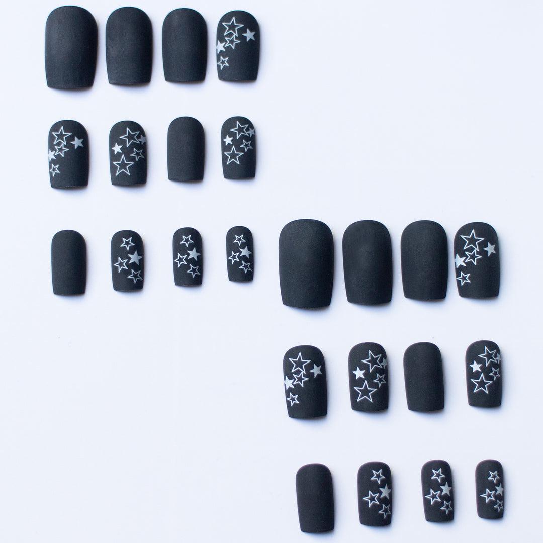 Künstlerisches Sternmuster Nagelkunst Set