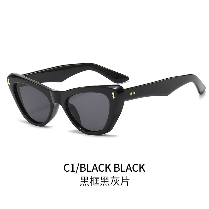 Damen Cat-Eye Sonnenbrille mit eleganten akzentuierten Rahmen Karnz