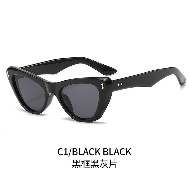 Damen Cat-Eye Sonnenbrille mit eleganten akzentuierten Rahmen Karnz