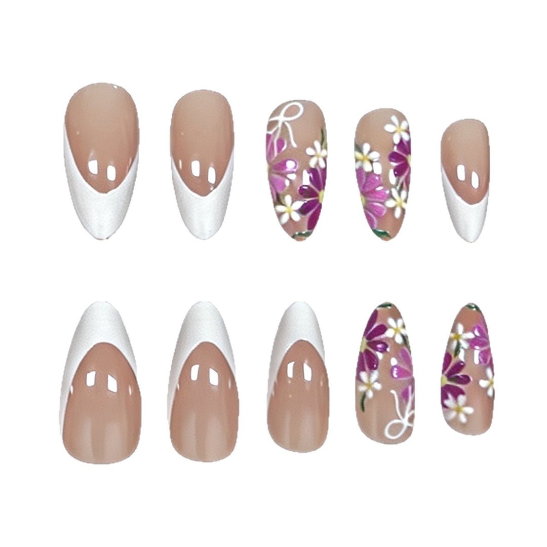 Ausgefallene Florale Nagelkunst Karnz