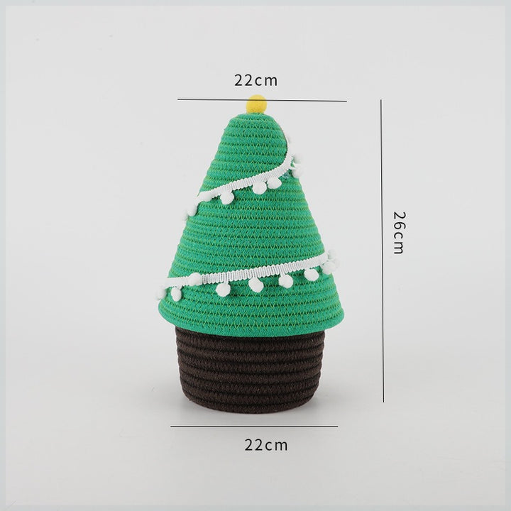 Dekorativer Weihnachtsbaumkorb