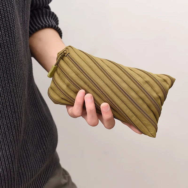 Stylische Canvas-Mäppchen mit Reißverschluss