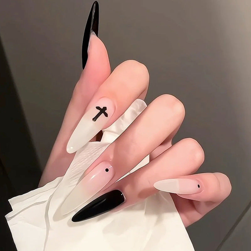 Elegantes Press-On-Nagelset mit Glitter- und Glanzfinish Karnz