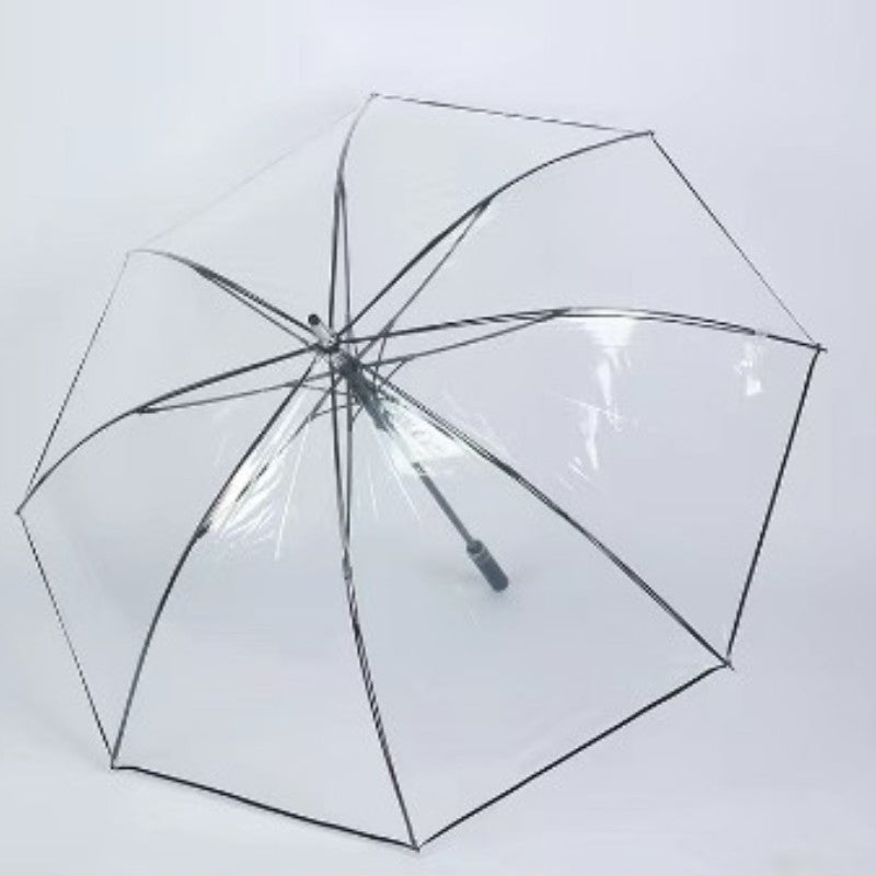 Damen Transparenter Schirm mit ergonomischem Griff Karnz