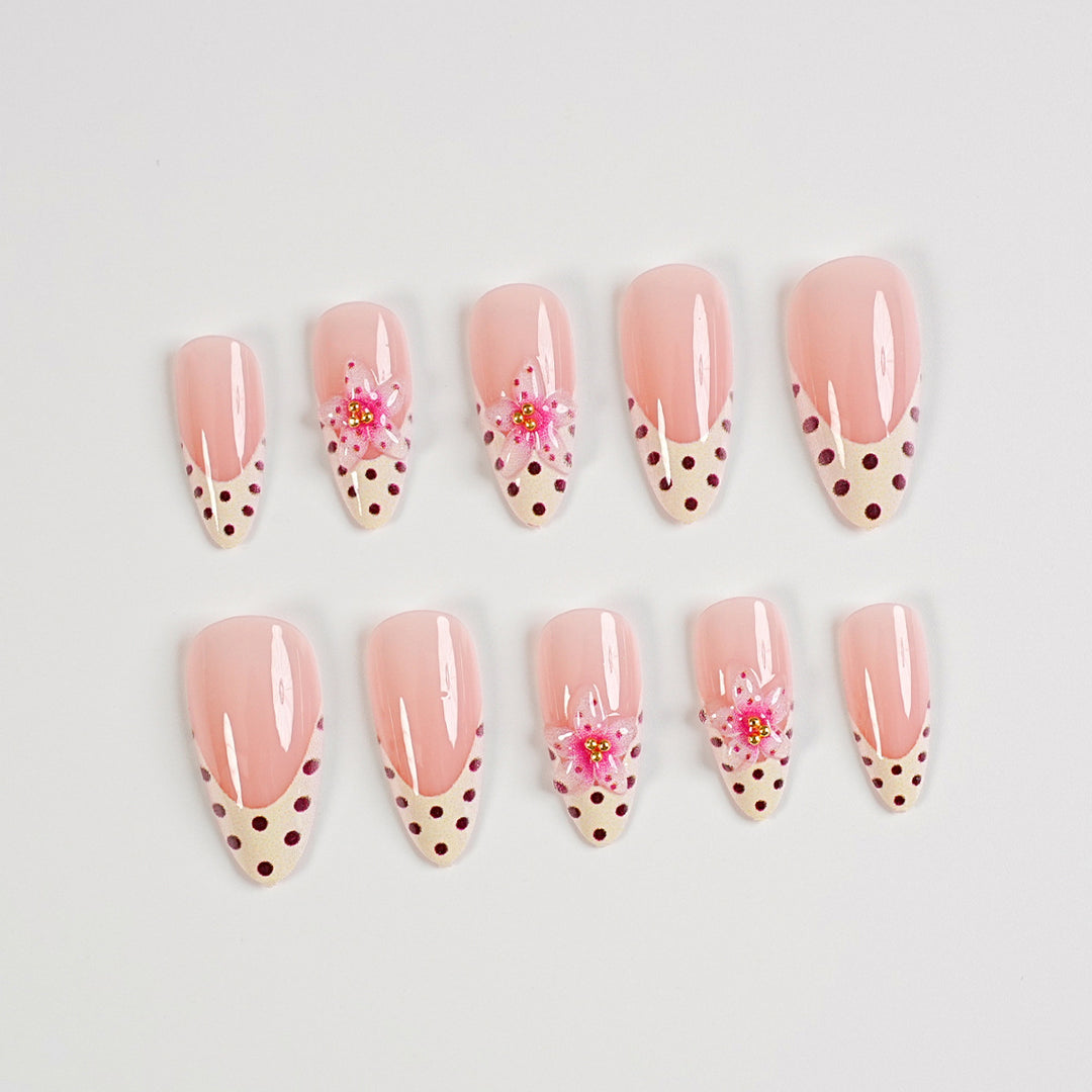 Premium Press-On Nail Art Set mit Zubehör