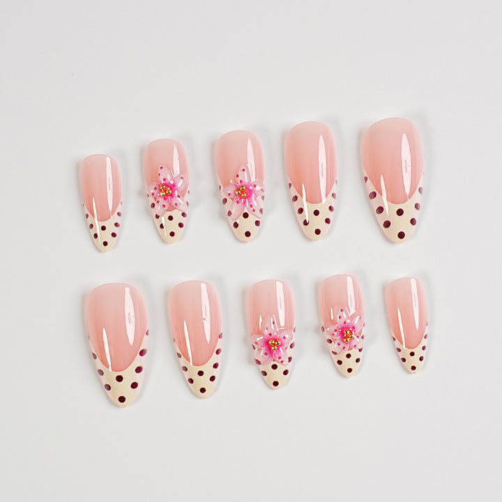 Premium Press-On Nail Art Set mit Zubehör