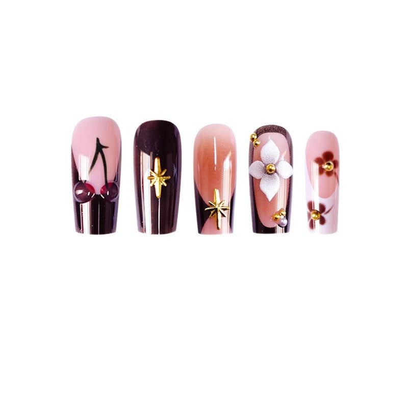 Dekorative Lange Acryl-Nail Art Karnz
