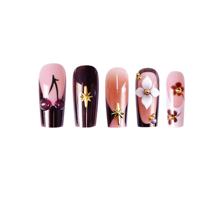 Dekorative Lange Acryl-Nail Art Karnz