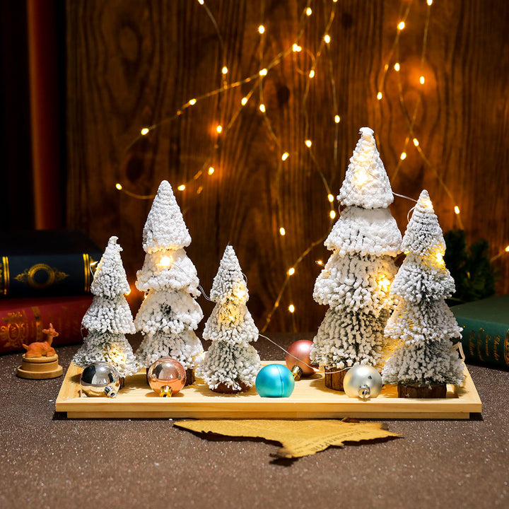 Dekoratives Miniatur-Weihnachtsbaum-Set Karnz