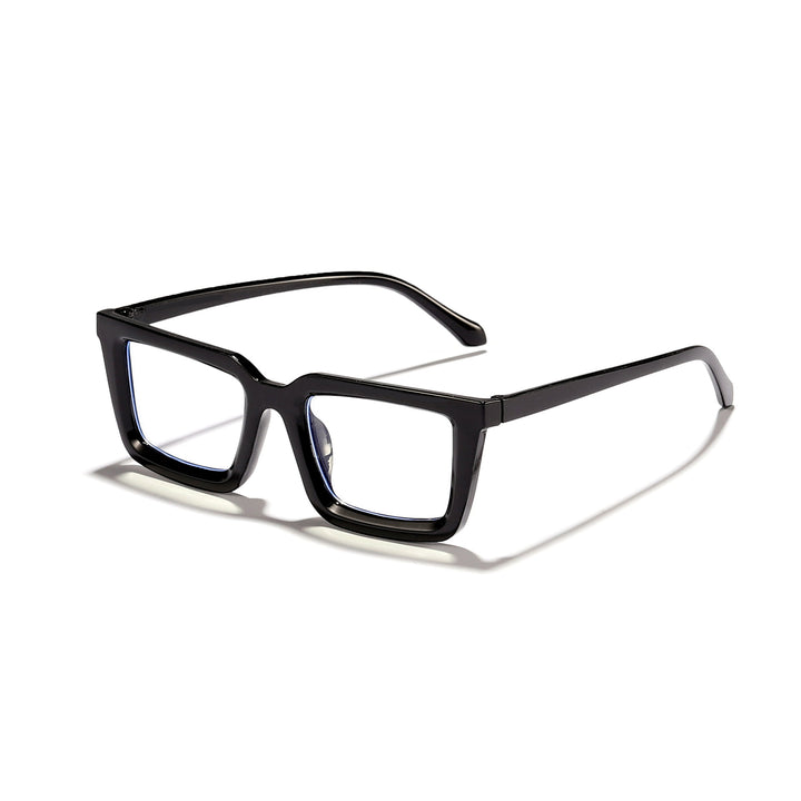 Damen moderne quadratische Sonnenbrille mit verspiegelten Gläsern Karnz