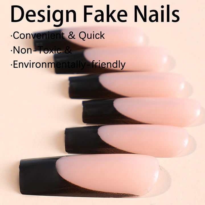 Kunstnagelset mit Eleganten Ombre-Design Karnz