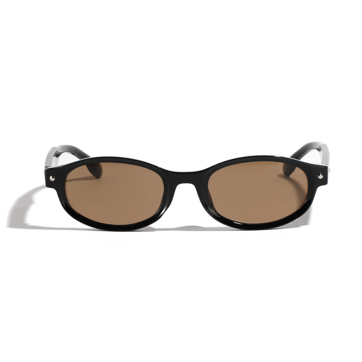 Damen modische Sonnenbrille mit geschwungenem Design und UV-Schutz Karnz