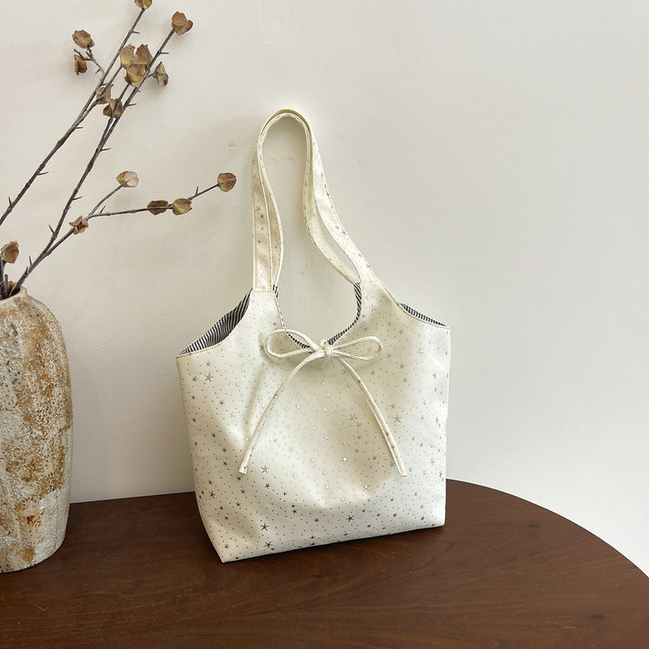 Stylische Canvas-Tote-Bag mit mehreren Taschen