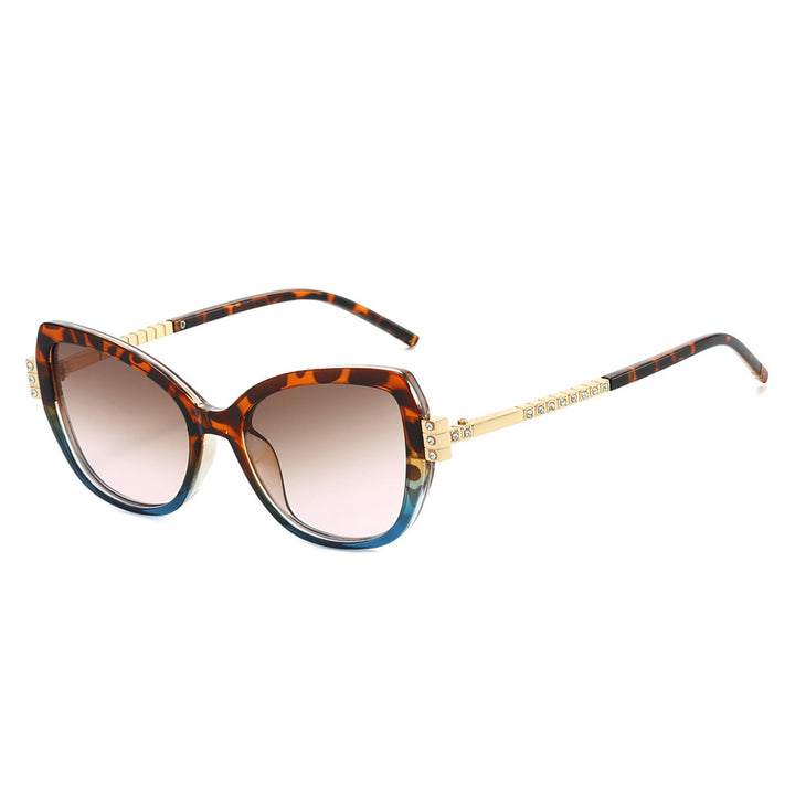 Oversized Luxus Katzenaugen Sonnenbrille Karnz