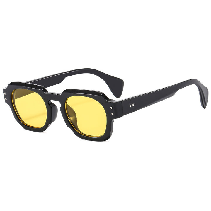 Damen Modische Sonnenbrille im einzigartigen achtkantigen Design Karnz