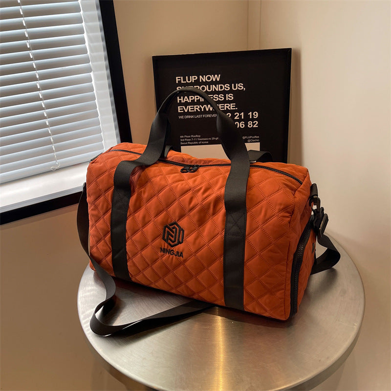 Stylische gesteppt Sport-Duffel-Tasche
