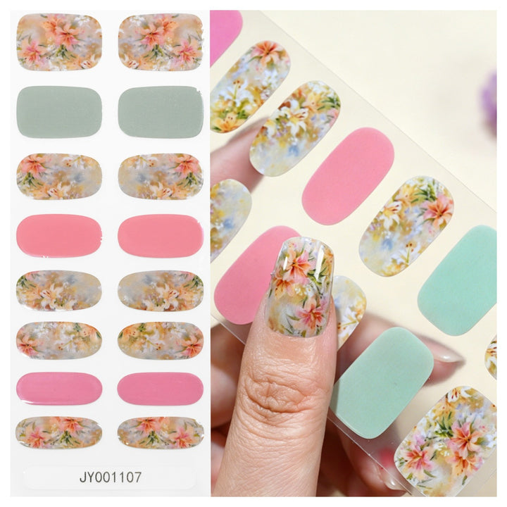 Blumendesign-Nagelwraps