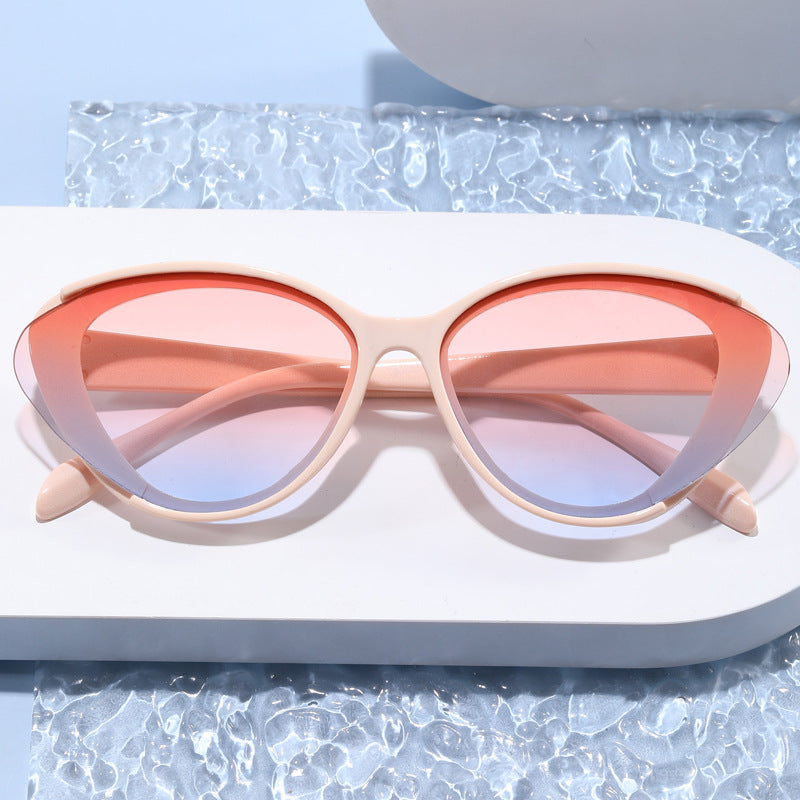 Damen Oversized Sonnenbrille mit Farbverlauf Karnz