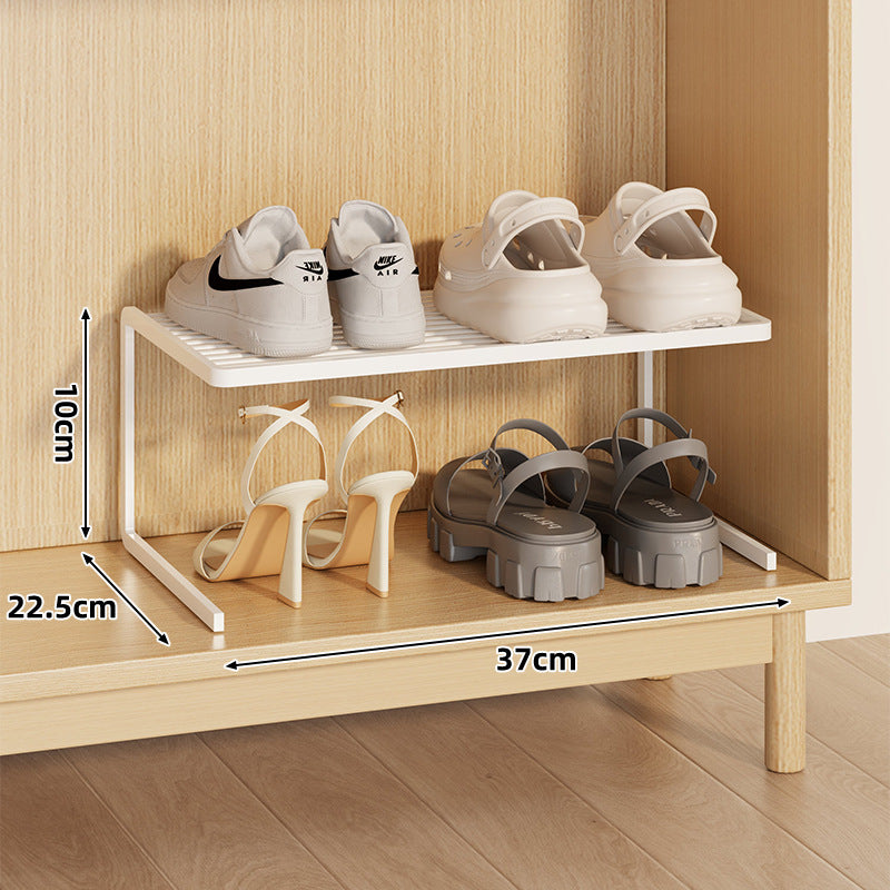 Kompakte Doppel-Schicht Verstellbare Schuhregal Erhöher für Schrank und Kleiderschrank