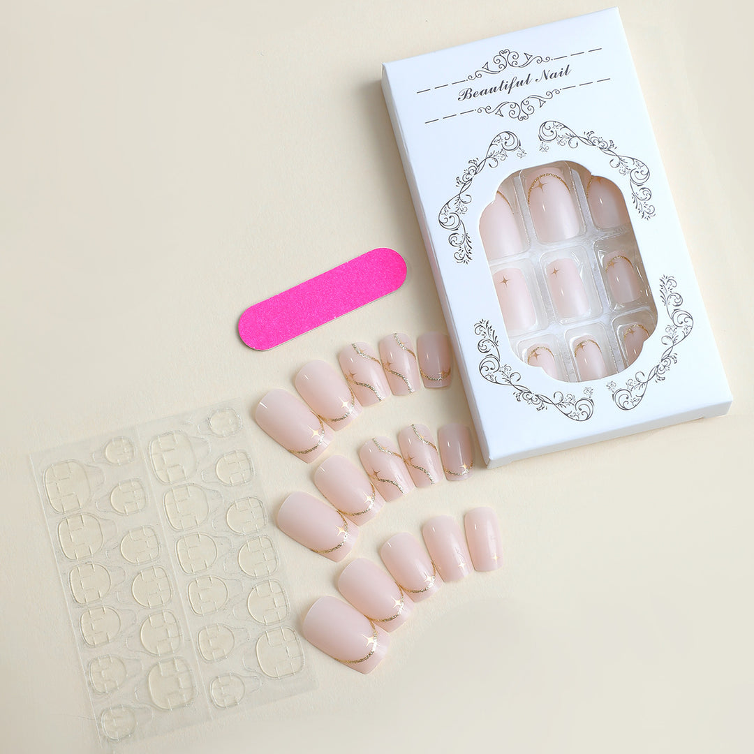 Elegantes Press-On Nail Art Set Karnz