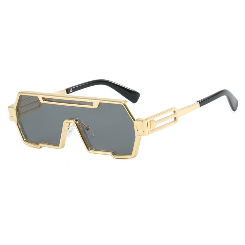 Damen futuristische Sonnenbrille im markanten Sechseckdesign Karnz