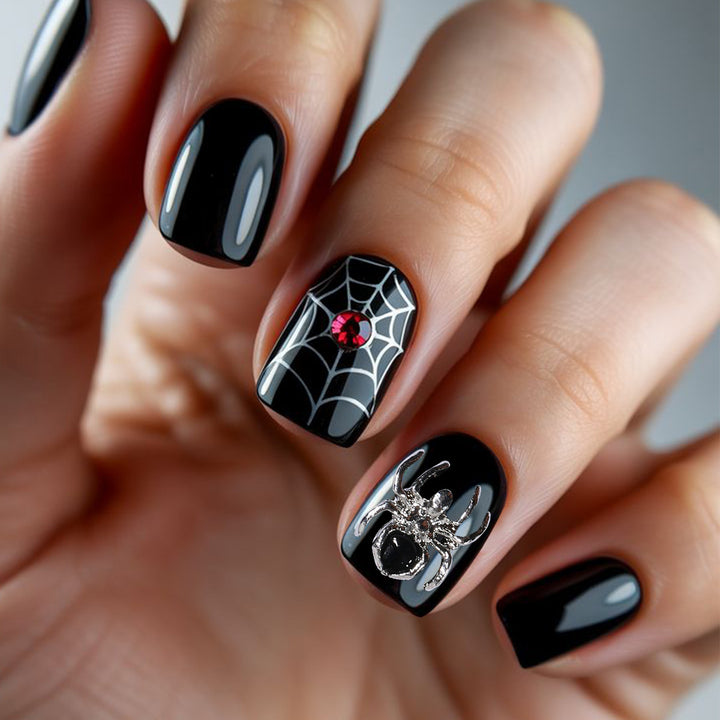 Gothic Halloween-Themen Nagelkunst Verlängerungen Karnz