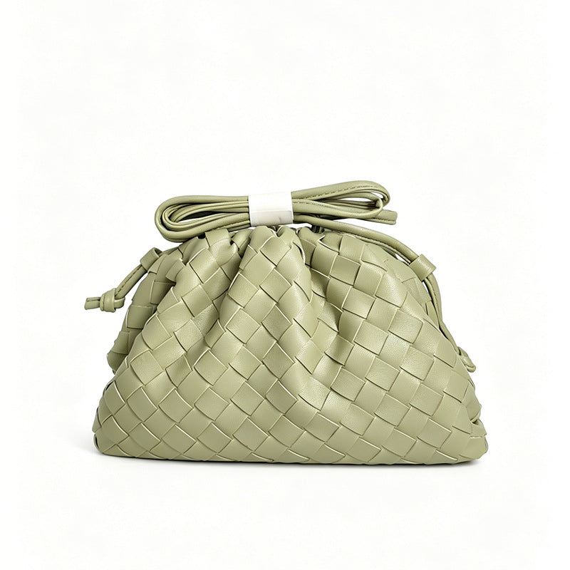 Elegante Gewebte Leder Eimer Tasche Karnz