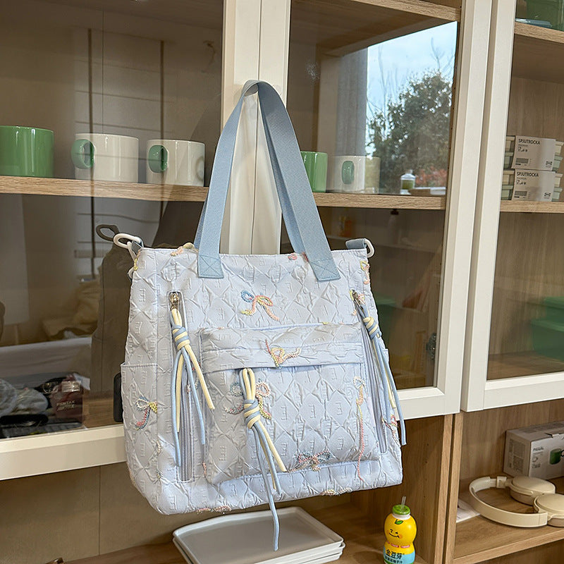 Gepolsterter Rucksack mit Schleifen-Detail Karnz
