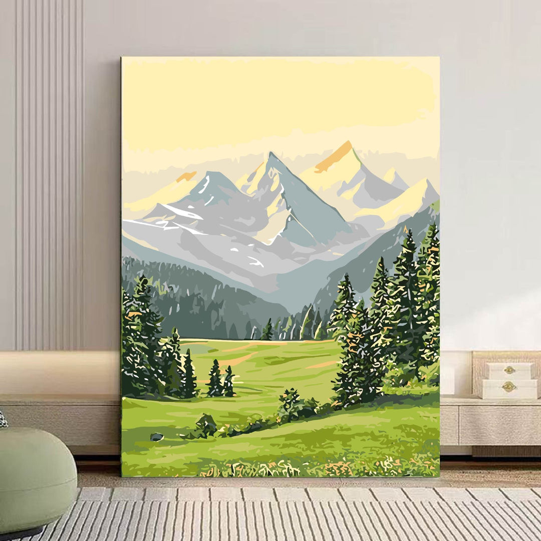 Szenische Berglandschaft Leinwand Kunst Karnz 1785768018