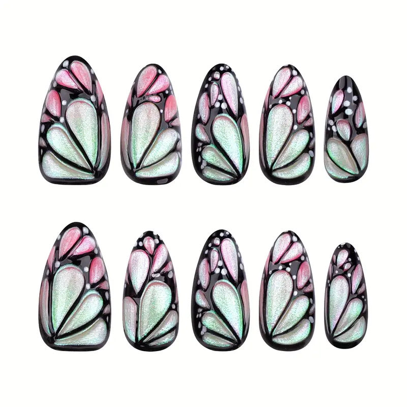 Künstlerische Schmetterling Nagel Kunst Erweiterungen Karnz
