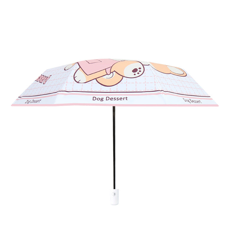 Damen Lustiger Falt-Regenschirm mit süßem Tierdesign Karnz