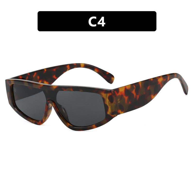 Damen modische Sportsonnenbrille mit innovativem Design und breitem Rahmen Karnz