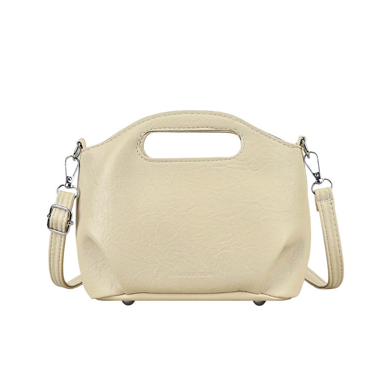 Stylische Faux-Leder Mini Umhängetasche