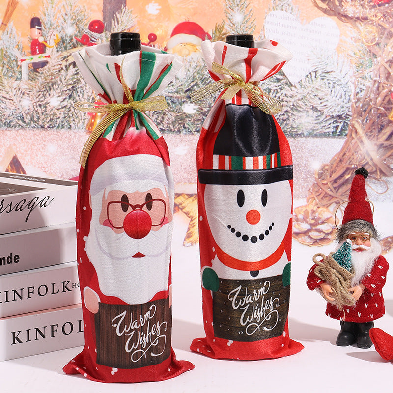 Weihnachtsweinflaschenhülle Karnz