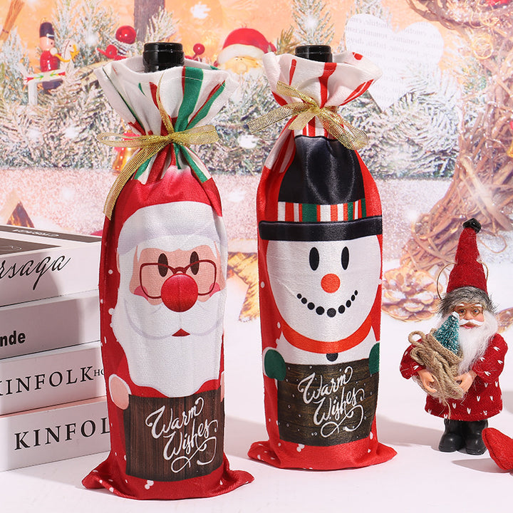 Weihnachtsweinflaschenhülle Karnz