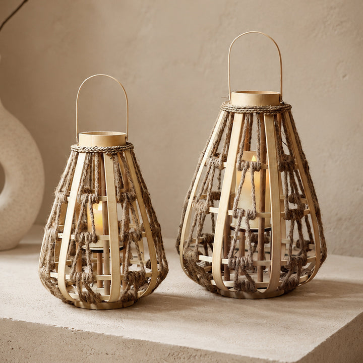 Dekorative Laterne aus Rattan Karnz