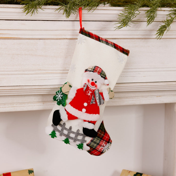 Lustiger Weihnachtsstrumpf mit Rentier-Motiv Karnz