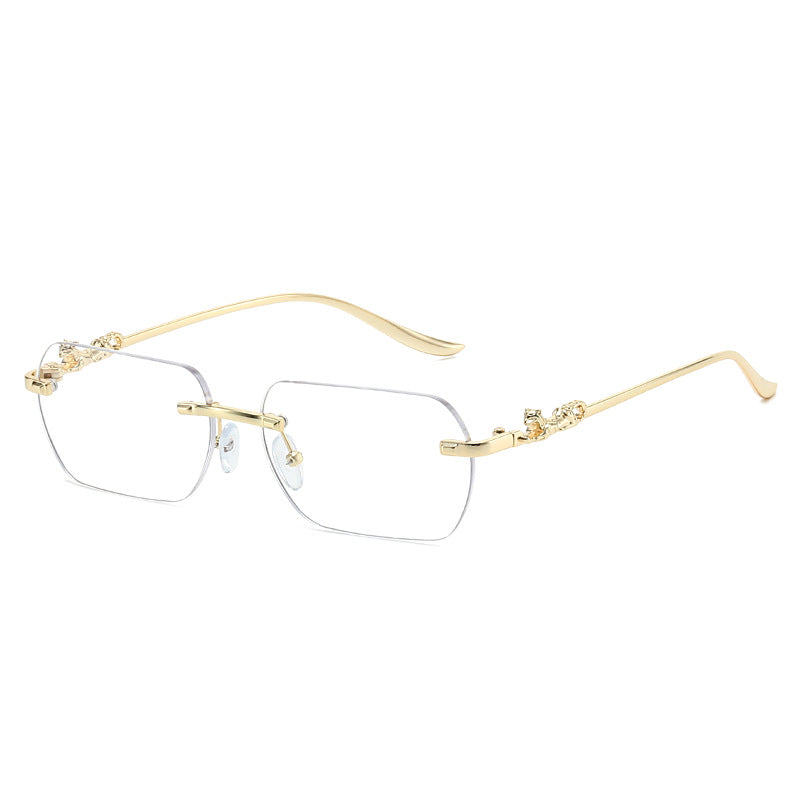 Damen elegante Halbrahmenbrille mit schmückenden Details Karnz