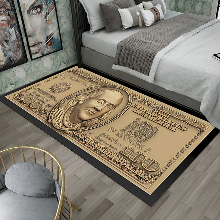 Dollar-Themen dekorativer Teppich