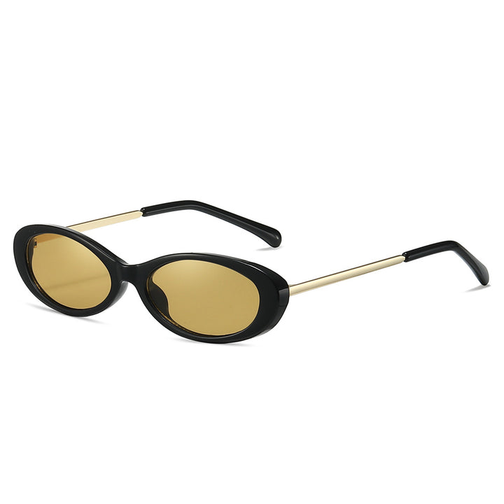 Retro-inspirierte ovale Sonnenbrille Karnz