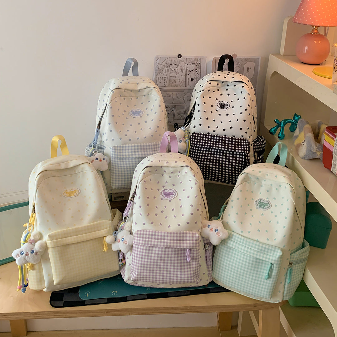 Stylischer Sternen-Print Rucksack Karnz