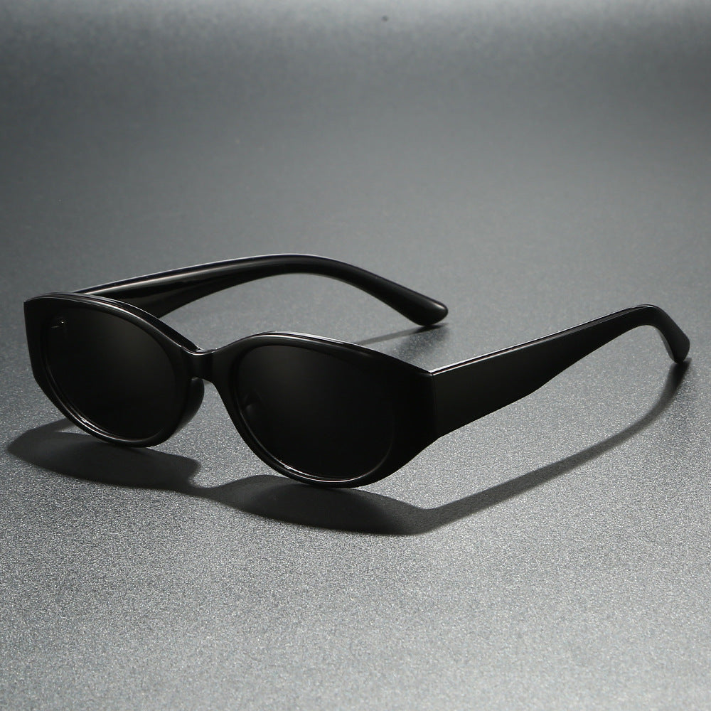 Damen modische Sonnenbrille mit geschwungenem Design und eleganter Form Karnz